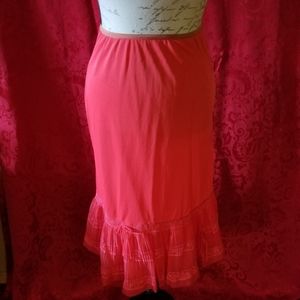 Vintage style red half slip